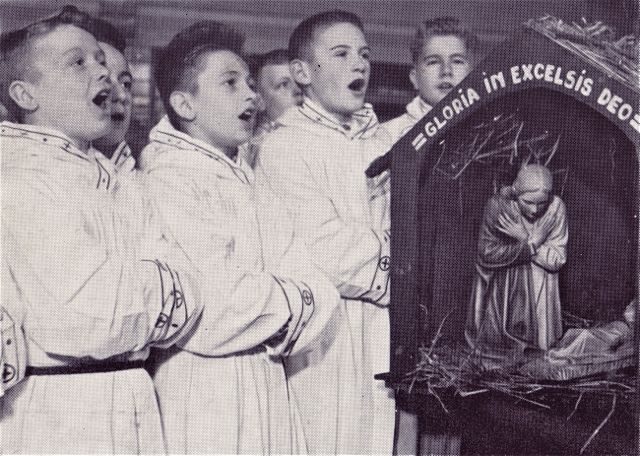 Wij zongen in een gemengd koor. Jongens die konden zingen en jongens die niet konden zingen.